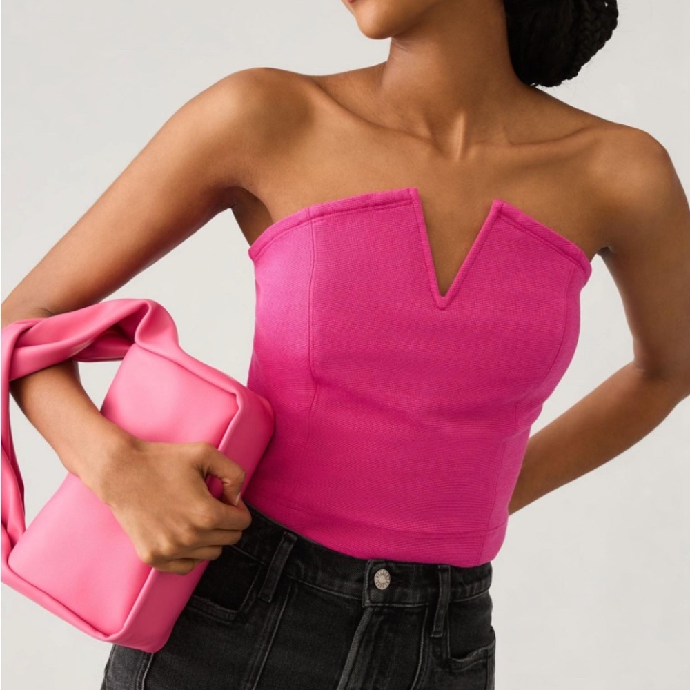 Maeve by Anthropologie strapless corset top